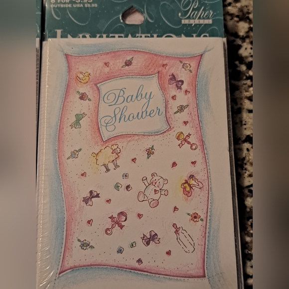 48Ct - Paper Images "Baby Shower" Cards Fill- In (5.25 x 3.75) - Factory Sealed - Picture 2 of 4